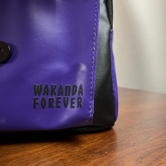 Marvel Black Panther Women\'s Mini Backpack Wakanda Forever Black and Purple main image 5